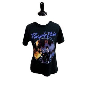 The Prince Estate Women's Prince Crewneck T-Shirt Size XS Purple Rain Print